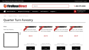 Firehose Direct - Quick Connect Forestry Adapters