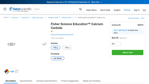 Fisher Science Education - Calcium Carbide