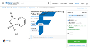 Fisher Chemical - Saccharin Sodium (Powder/USP/FCC)