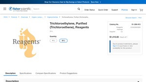 Fisher Scientific - Trichloroethylene, Purified