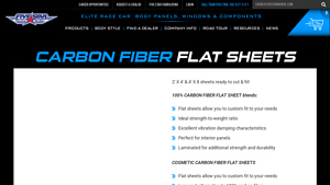 Five Star Bodies - Laminated Carbon Fiber Flat Sheets