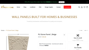 Flexstone Design - PU Stone Panel | Beige