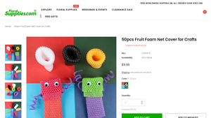 Floral Supplies - 50pcs Fruit Foam Net Cover for Crafts