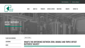 FluidFlow - Butterfly Valve Offsets