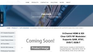 FMRadiobroadcast - 8-Channel HDMI & SDI CATV RF Modulator