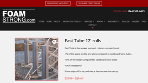 Foamstrong - Fast Tube 12’ Rolls