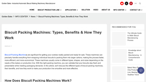Food's Machine - Biscuit Packing Solutions