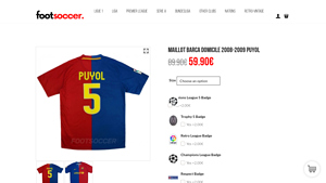 Barca - Home Jersey 2008-2009 Puyol