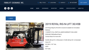 Royal - 2019 Rig-N-Lift 30-45B Forklift