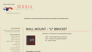 FOSSIL Graphics - Wall Mount 'U' Bracket