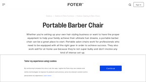 Foter - Portable Barber Chair