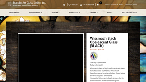 Wissmach - Black Opalescent Glass
