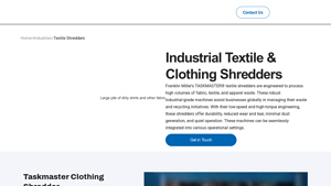 Franklin Miller - TASKMASTER® Textile Shredders