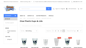 Frozen Solutions - Q Cup 360ml Clear Round Bottom PP Cup