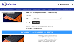 FS Industries - 4 x 8 FRP Grating