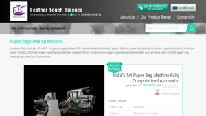 FTC - Paper Bags Making Machine
