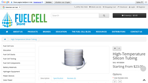 Fuel Cell Store - High-Temperature Silicon Tubing