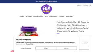 Funtasty Candy - Fruit Gummy Balls Mix