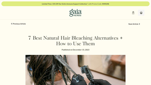 Gaia Herbs - Natural Hair Bleach Alternatives