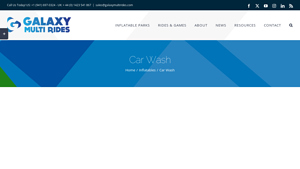 Galaxy Multirides - Interactive Car Wash Bouncer