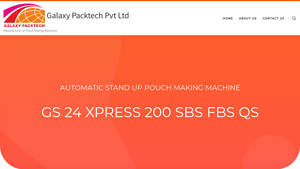 Galaxy Pack Tech - Automatic High Speed Stand Up Pouch Making Machine