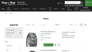 Gallagher Tire - 14.9-24 D Tire Only