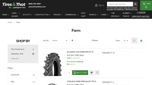 ALLIANCE - 13.6-24 Tubeless Tire