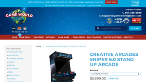 Creative Arcades - Sniper 6.0 Stand Up Arcade