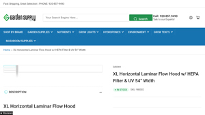 Garden Supply Guys - XL Horizontal Laminar Flow Hood