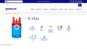 Gas Servei - R-152a Refrigerant