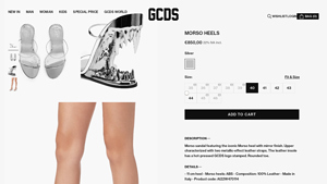 GCDS - Morso Heels Silver