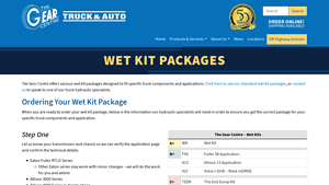 Gear Centre - Wet Kit Packages