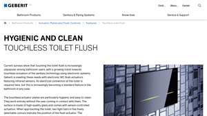 Geberit - Touchless Toilet Flush