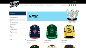 Geeky Jerseys - Licensed Apparel