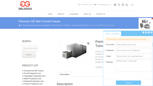 Gelgoog - Premium IQF Belt Tunnel Freezer