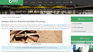 Gemco - Hammer Mill for Biomass Pellet Production