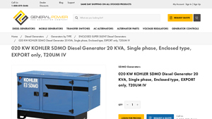 GenPower - 20 kW Diesel Generator