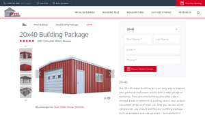 GenSteel - 20x40 Metal Building Package