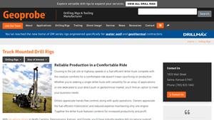 Geoprobe Systems® - Truck Mounted Drill Rigs