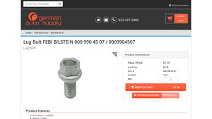 FEBI BILSTEIN - Lug Bolt