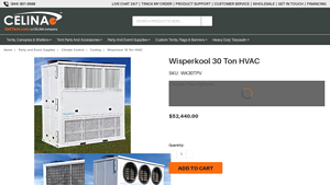 Wisperkool - 30 Ton HVAC Heating and Cooling System
