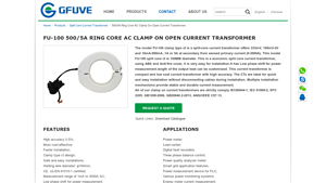 GFUVE - FU-100 Ring Core AC Clamp On Current Transformer