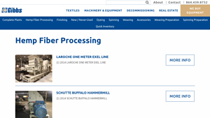 Gibbs International - Hemp Fiber Processing Equipment