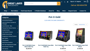 Glastor - Pot-O-Gold Multi-Game Table Top