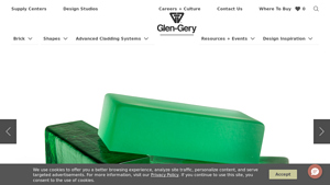 Glengery - Emerald Green Glass Brick