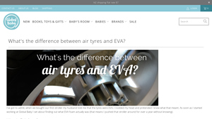 Global Baby - EVA Foam Stroller Tyres