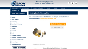 Global Gilson - Grinding Balls for Planetary Mills