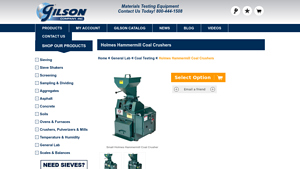 Gilson - Holmes Hammermill Coal Crushers