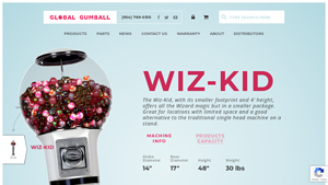 Global Gumball - Wiz-Kid Bulk Vending Machine