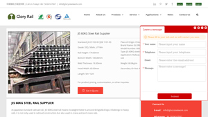 GLORY RAIL - JIS 60KG Steel Rail